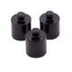Bobbin Add-on Weights in black, pack of three with M5 thread for added weight use with bobbins and swinger heads.